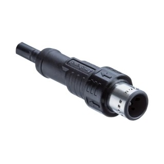 Amphenol Industrial Male 17 way M12 to Free End Sensor Actuator Cable, Black Polyvinyl Chloride Jacket M12A-17BMMM-PL8D01