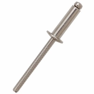 RS PRO Stainless Steel Blind Rivet 4.8 mm Dome Head, 20 mm Length, DIN 7337 223-1166