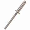 RS PRO Stainless Steel Blind Rivet 4.8 mm Dome Head, 20 mm Length, DIN 7337 223-1166