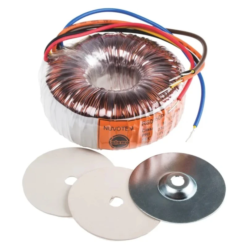 Nuvotem Talema Toroidal Transformer 230 V ac 2 x 18 V ac Dual Secondary 50 VA 2 Output 0050P1-2-018