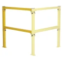 RS PRO Bright Yellow Steel Safety Barrier Extension Bay, 1m Height, 950mm Width 134-190