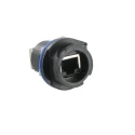 Amphenol Socapex RJFRB Series RJ45 Connector Female Cat5e Unshielded Right Angle 1 Port 8 Way RJFRB71
