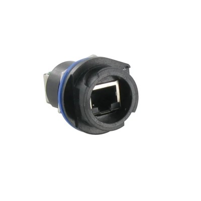 Amphenol Socapex RJFRB Series RJ45 Connector Female Cat5e Unshielded Right Angle 1 Port 8 Way RJFRB71