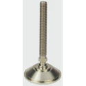 Nu-Tech Engineering Adjustable Foot M20 Thread Size 100 mm Diameter Nickel Plated Steel 3000 kg Static Load Capacity A070/007