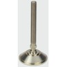 Nu-Tech Engineering Adjustable Foot M20 Thread Size 100 mm Diameter Nickel Plated Steel 3000 kg Static Load Capacity A070/007