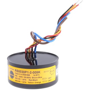 Nuvotem Talema 230 V ac 2 x 9 V ac Toroidal Transformer 30 VA 2 Output 0030P1-2-009K
