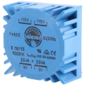 Nuvotem Talema 230 V ac 2 x 9 V ac Toroidal Transformer 2 Output 7 VA 50-60 Hz PCB Mount Pin Termination 70031K