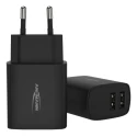Ansmann 2 Output USB Linear Power Supply AC/DC Adapter EU Plug 5V DC Output 12W 2.4A 1001-0106-520