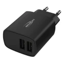 Ansmann 2 Output USB Linear Power Supply AC/DC Adapter EU Plug 5V DC Output 12W 2.4A 1001-0106-520