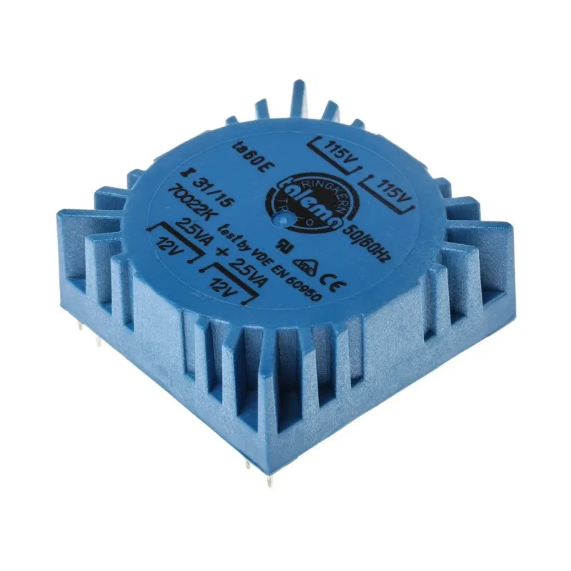 Nuvotem Talema 230 V ac 2 x 12 V ac Toroidal Transformer 2 Output 5 VA 70022K