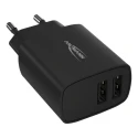 Ansmann 2 Output USB Linear Power Supply AC/DC Adapter EU Plug 5V DC Output 12W 2.4A 1001-0106-520