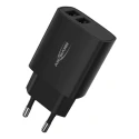 Ansmann 2 Output USB Linear Power Supply AC/DC Adapter EU Plug 5V DC Output 12W 2.4A 1001-0106-520
