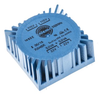 Nuvotem Talema Toroidal Transformer 230 V ac Primary, 2 x 22 V ac Secondary 10 VA 2 Output 70045K