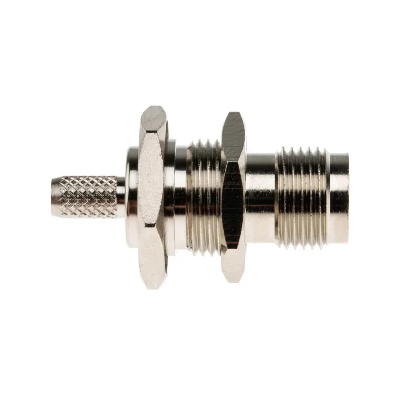 Telegartner RS PRO 50 Ω Bulkhead Mount Female TNC Coaxial Connector Straight Body Crimp 136-847