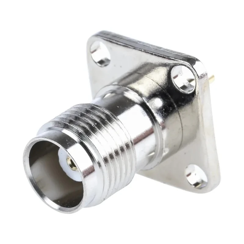 RS PRO TNC Series Coaxial Connector Panel Mount Female TNC, 50 Ω, Straight Body Solder 136-954
