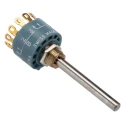 Elma Type 01 3 Position Rotary Selector Switch 2A Nickel Silver Housing 42V dc 30° Angle of Throw 01-1433