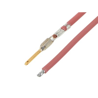 Molex Pre-Crimped Lead Cable, MX150 Series, 14V, 225 mm, Red, M x 150 Male Connector, Unterminated, 2163032213