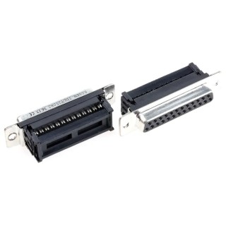 RS PRO 25 Way Straight 1.27 mm Pitch Cable D-Sub Connector Female 138-001