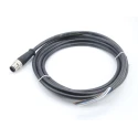 Brad from Molex Sensor Actuator Cable Female 5 Way M12 to Male 4 Way Unterminated, Polyurethane Jacket, Black 1200658747