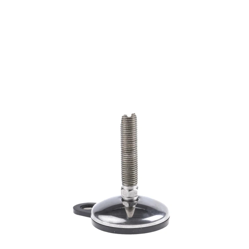 Nu-Tech Engineering M16 75 mm Diameter Adjustable Foot Stainless Steel 750 kg Static Load Capacity 3.5° Tilt Angle A205/002