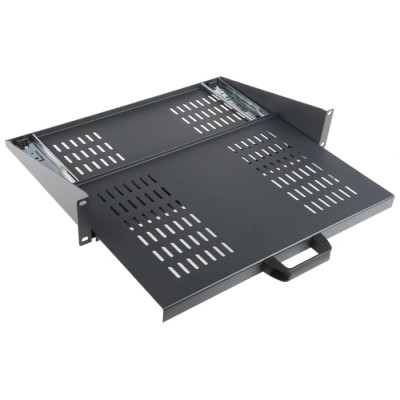 CAMDENBOSS Black Cantilever Shelf 2U, 10kg Load, 446mm x 280mm CAXCTT280