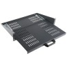 CAMDENBOSS Black Cantilever Shelf 2U, 10kg Load, 446mm x 280mm CAXCTT280