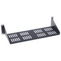 CAMDENBOSS WITrack Series Black Cantilever Shelf 2 U, 20kg Load, Steel, Adjustable Depth CAX2TY180