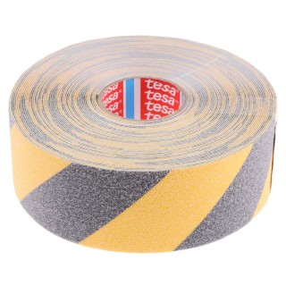 Tesa Yellow Black Anti-Slip Hazard Tape 50mm Width, 900μm Thickness, 15m Length 60951-00000-02