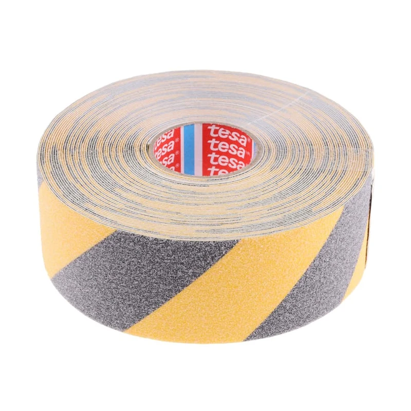 Tesa Yellow Black Anti-Slip Hazard Tape 50mm Width, 900μm Thickness, 15m Length 60951-00000-02