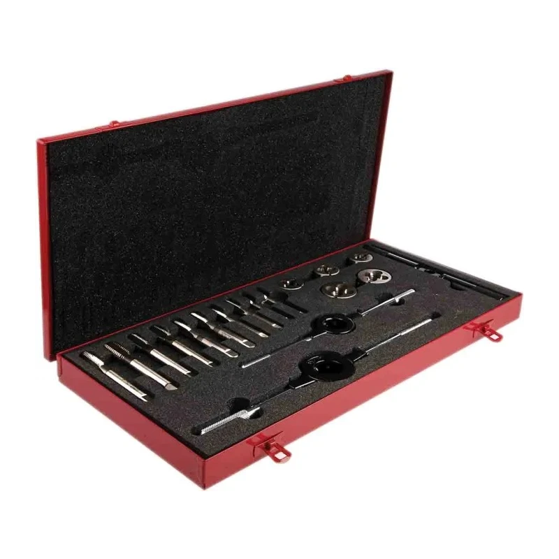 Dormer 18-Piece HSS Thread Tap & Die Set 1/4 in UNC - 1/2 in UNC L12030UNC
