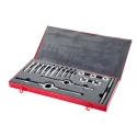 Dormer 18-Piece HSS Thread Tap & Die Set 1/4 in UNC - 1/2 in UNC L12030UNC