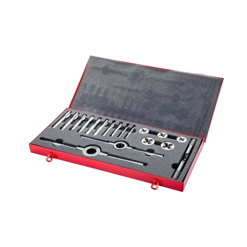 Dormer 18-Piece HSS Thread Tap & Die Set 1/4 in UNC - 1/2 in UNC L12030UNC