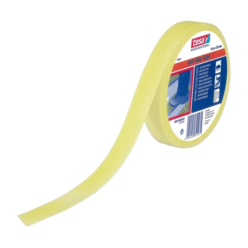 Tesa Yellow Adhesive Anti-Slip Tape 25mm Width x 15m Length x 0.81mm Thickness 60953-00000-00