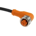 ifm electronic Sensor Actuator Cable Female 4-way M12 to Unterminated Free End, 2m Length EVC004