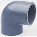 Georg Fischer Plastic Pipe Fitting 90° Push-in Female Elbow ABS Grey 42mm 729101108