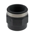 Georg Fischer Plastic Pipe Fitting Straight 1-1/2 in Rp Female Socket ABS 69mm Length 729911010