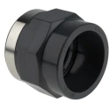 Georg Fischer Plastic Pipe Fitting Straight 1-1/2 in Rp Female Socket ABS 69mm Length 729911010