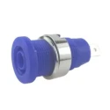 RS PRO Blue Female 4 mm Banana Socket Connector, Tab Termination, 1000V, 24A, Nickel Tin Plating 224-7426