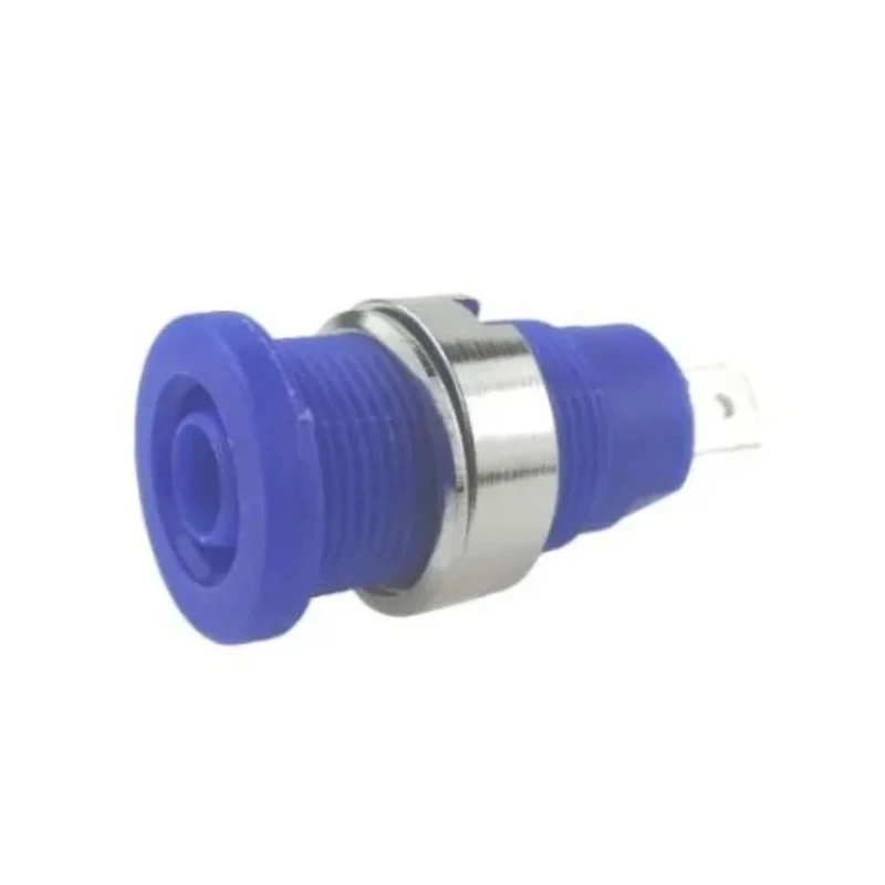 RS PRO Blue Female 4 mm Banana Socket Connector, Tab Termination, 1000V, 24A, Nickel Tin Plating 224-7426