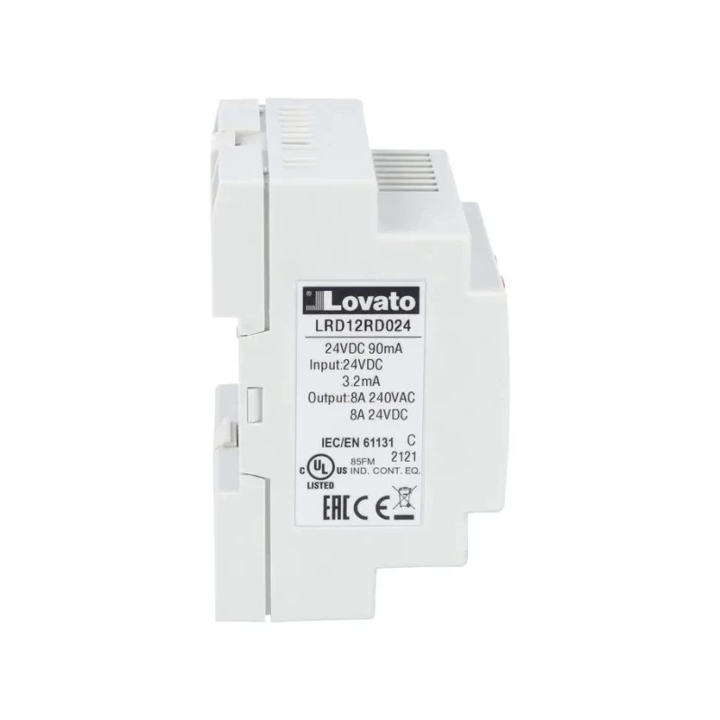 Lovato LRD Series PLC CPU, 8-Input Digital and Analogue with 4 Relay Outputs LRD12RD024