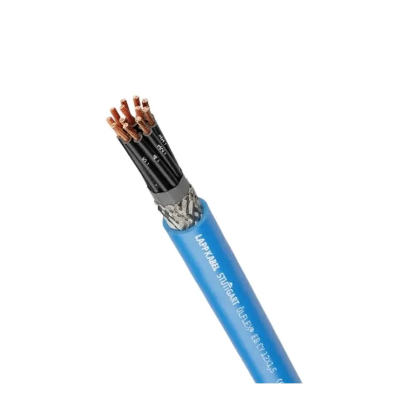 Lapp ÖLFLEX EB CY 12 Cores 16 AWG Screened Stranded Control Cable, Blue PVC Sheath, 50 m Length 12664