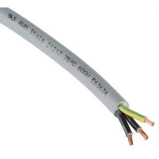 Lapp ÖLFLEX CLASSIC 130 H Control Cable, 3 Cores 15 AWG, Unscreened, 50 m, Silver Grey Low Smoke Zero Halogen Sheath 1123107