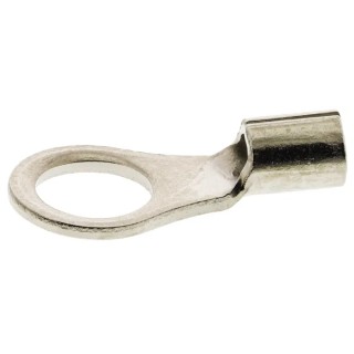 TE Connectivity STRATO-THERM Uninsulated Ring Terminal M5 Stud Size 22 AWG to 16 AWG Copper Nickel Plated 322799