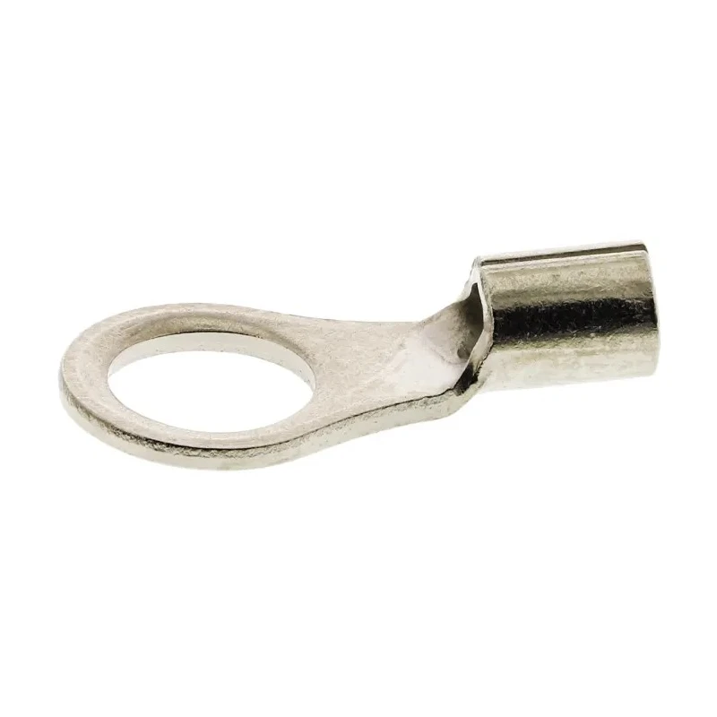 TE Connectivity STRATO-THERM Uninsulated Ring Terminal M5 Stud Size 22 AWG to 16 AWG Copper Nickel Plated 322799