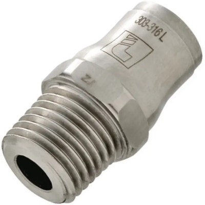 Legris 3800 Series Stainless Steel Pneumatic Fitting Male 1/8 in R Thread Push-in 4mm 3805 04 10