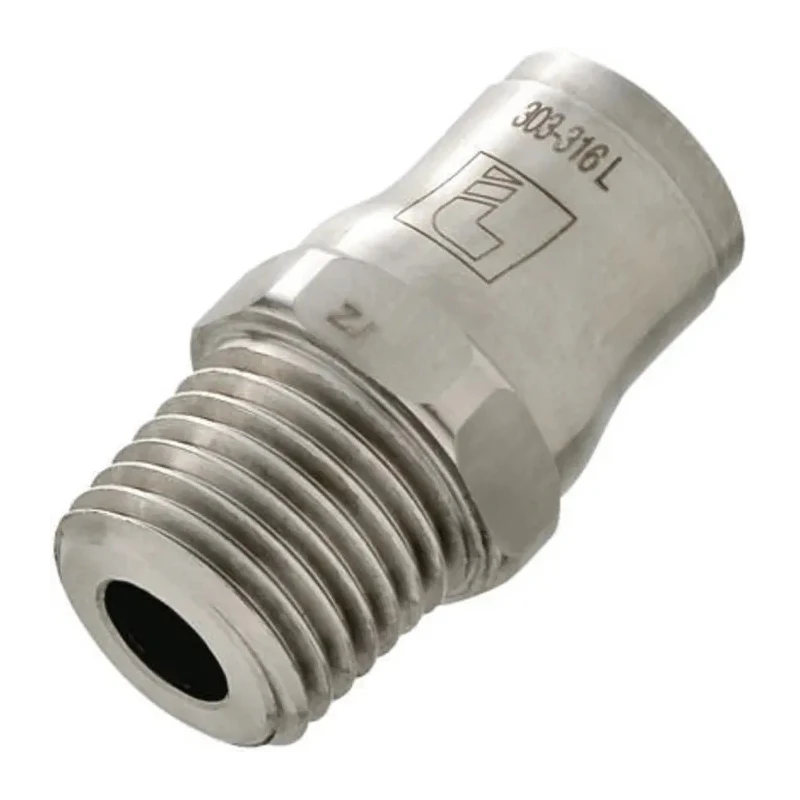 Legris 3800 Series Stainless Steel Pneumatic Fitting Male 1/8 in R Thread Push-in 4mm 3805 04 10