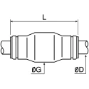 Legris Pneumatic Fitting Stainless Steel Push-in 8mm Tube Connector, Operating Pressure 20 bar 110°C 3806 08 00