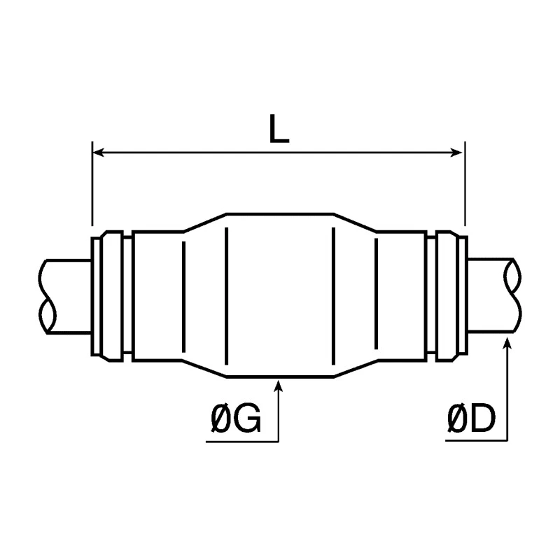 Legris Pneumatic Fitting Stainless Steel Push-in 8mm Tube Connector, Operating Pressure 20 bar 110°C 3806 08 00