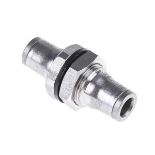 Legris Pneumatic Fitting Stainless Steel Push-in 6mm Tube Connection 20 bar Operating Pressure 3816 06 00