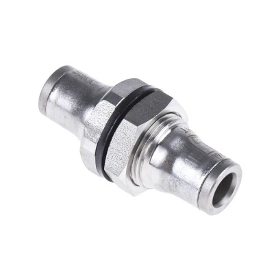 Legris Pneumatic Fitting Stainless Steel Push-in 6mm Tube Connection 20 bar Operating Pressure 3816 06 00